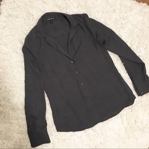 Express portifino shirt charcoal grey xs